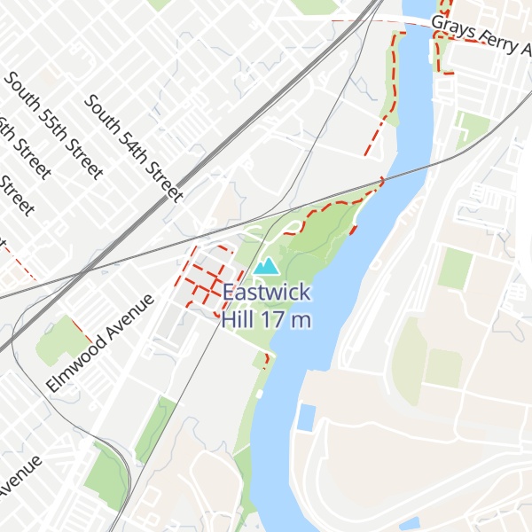 Map of Eastwick Hill