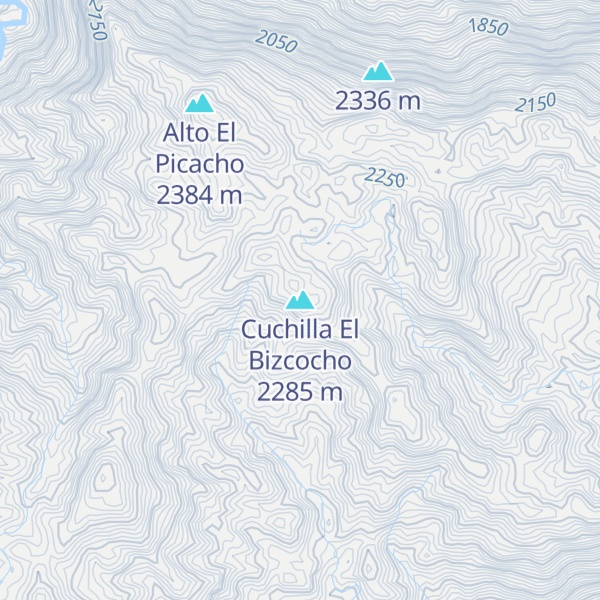 Map of Cuchilla El Bizcocho