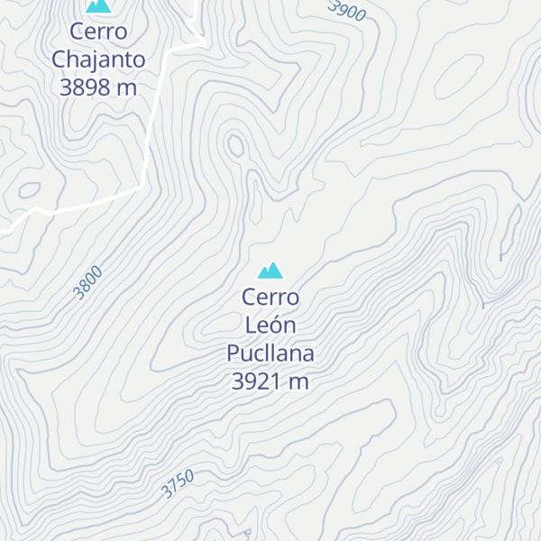 Map of Cerro León Pucllana