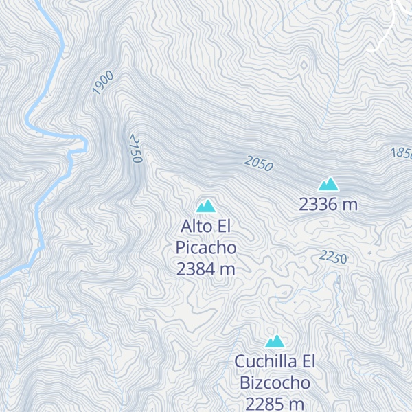 Map of Alto El Picacho