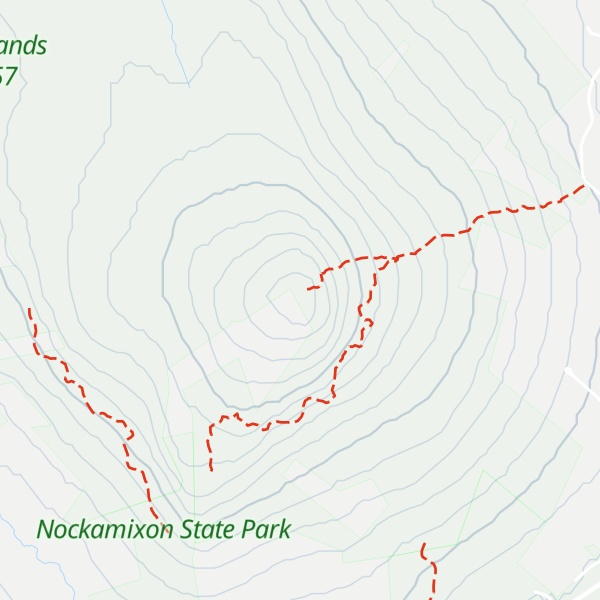 Map of Haycock Mountain