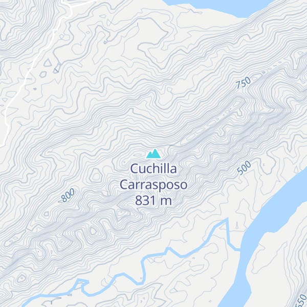 Map of Cuchilla Carrasposo