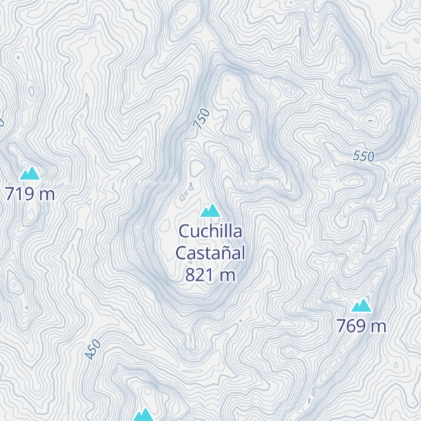 Map of Cuchilla Castañal