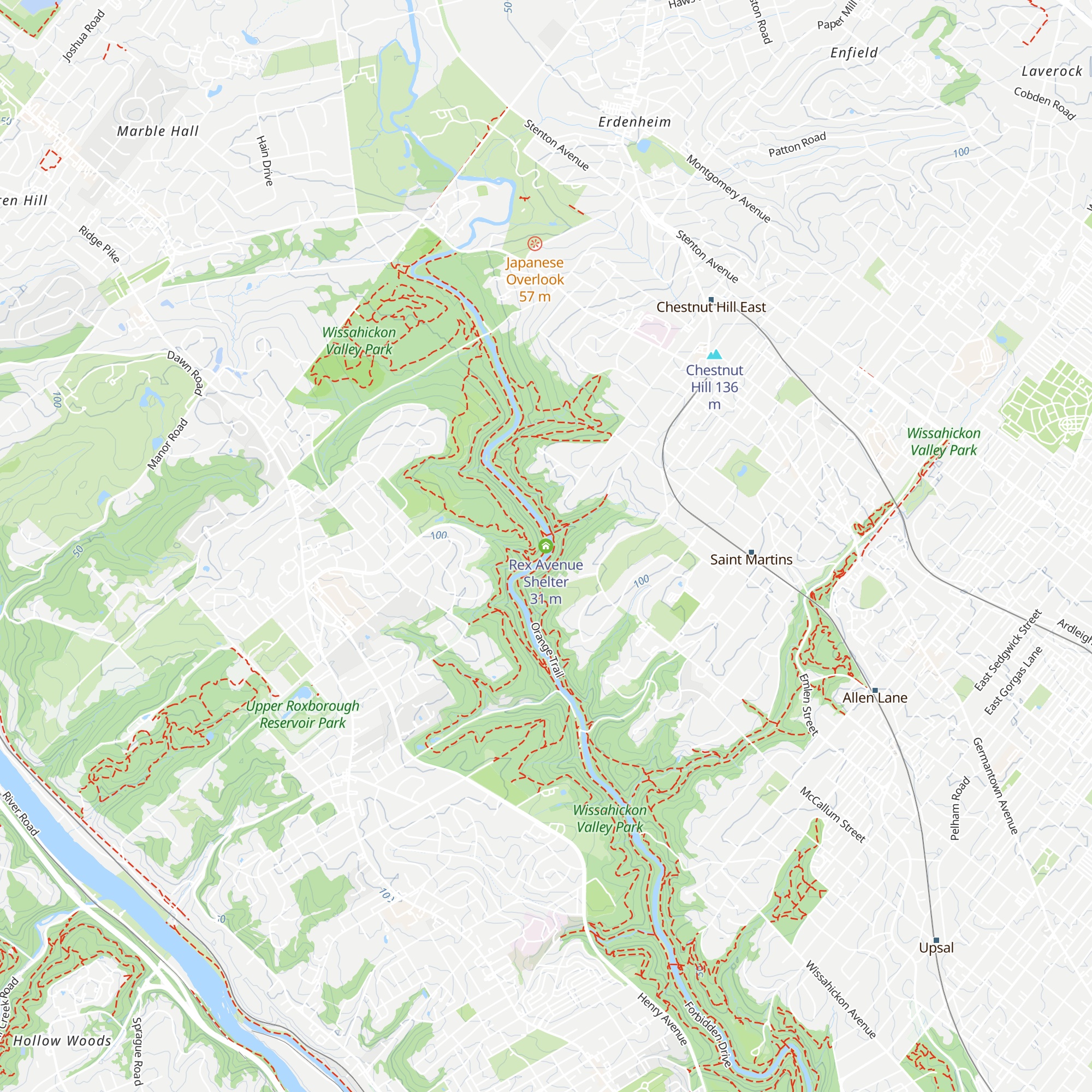 Rex Avenue Shelter map