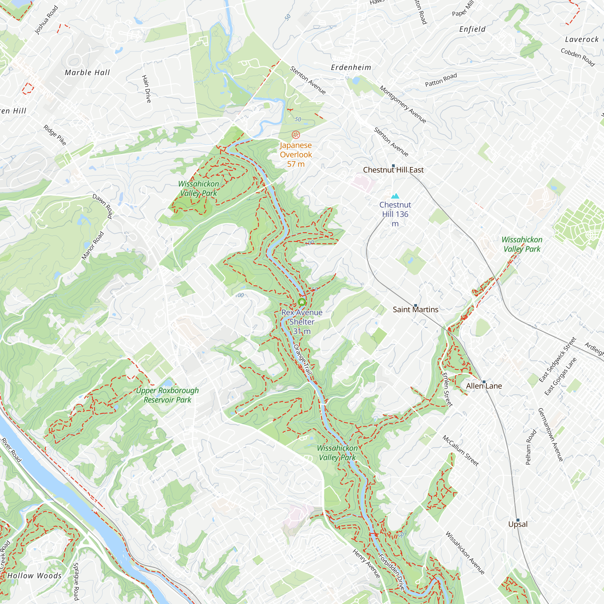 Rex Avenue Shelter map