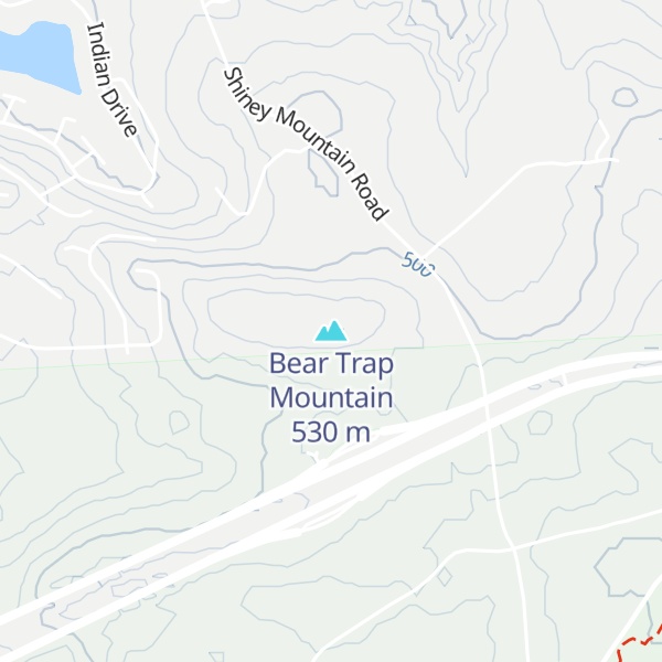 Map of Bear Trap Mountain