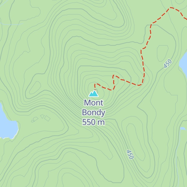 Map of Mont Bondy
