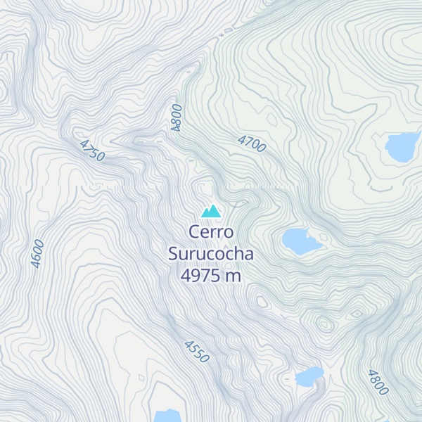 Map of Cerro Surucocha