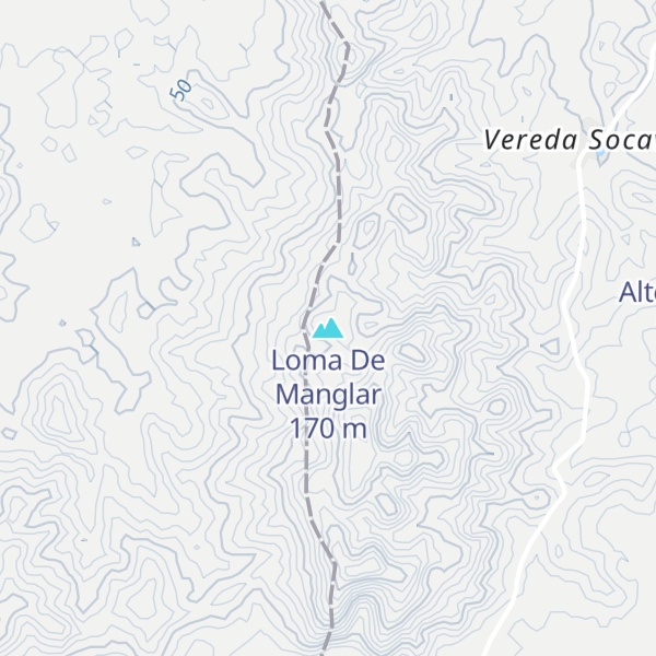 Map of Loma De Manglar