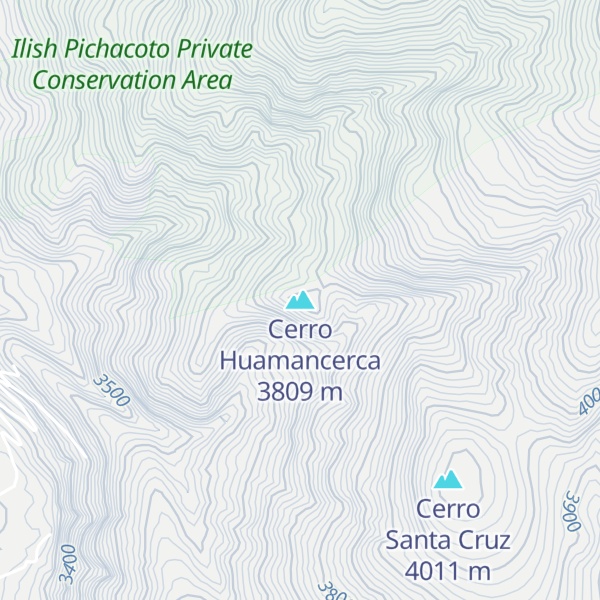 Map of Cerro Huamancerca