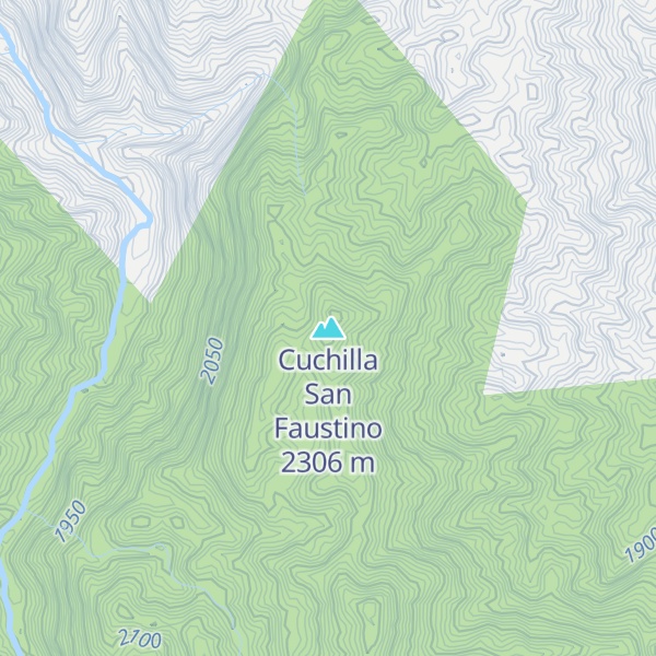 Map of Cuchilla San Faustino