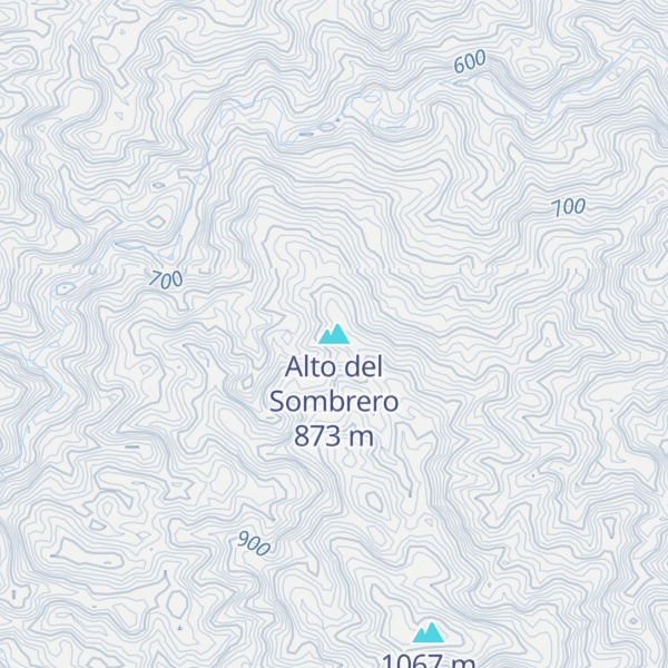 Map of Alto del Sombrero