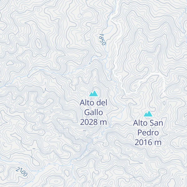 Map of Alto del Gallo