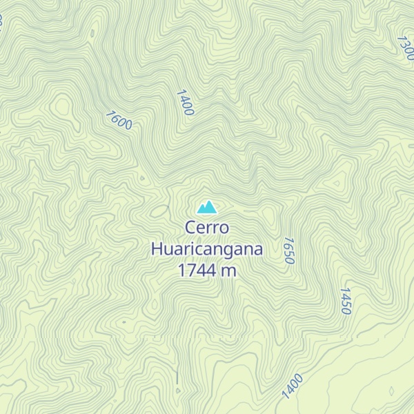 Map of Cerro Huaricangana