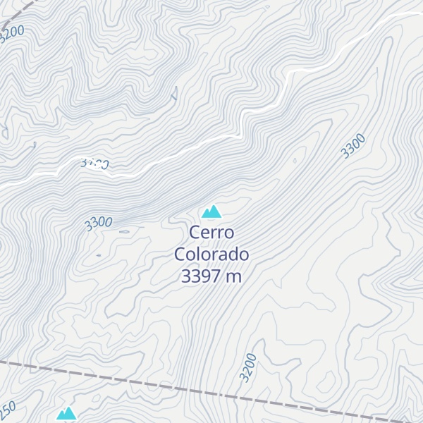 Map of Cerro Colorado