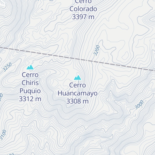 Map of Cerro Huancamayo