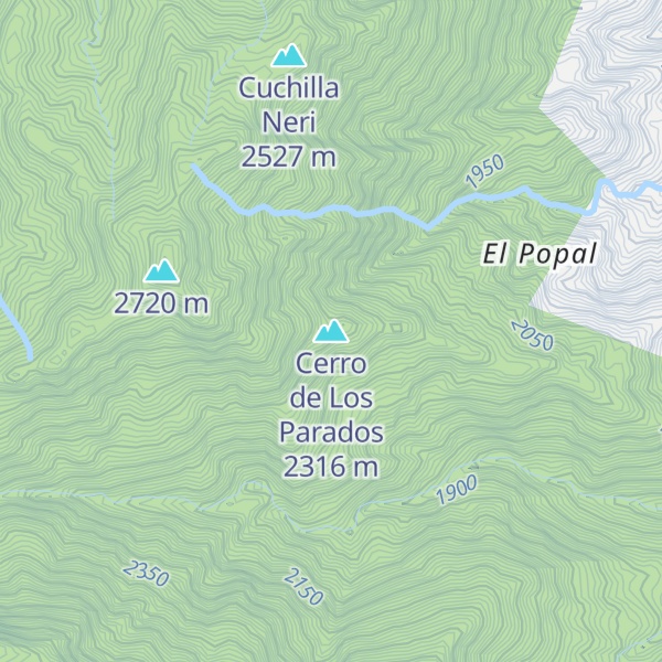 Map of Cerro de Los Parados