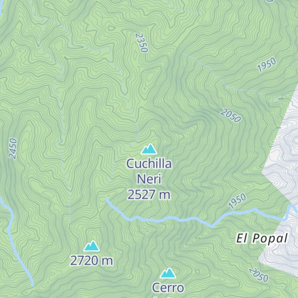 Map of Cuchilla Neri