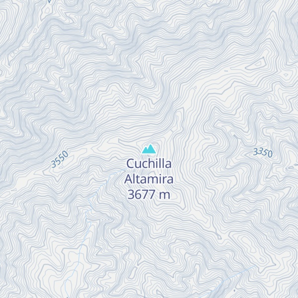 Map of Cuchilla Altamira