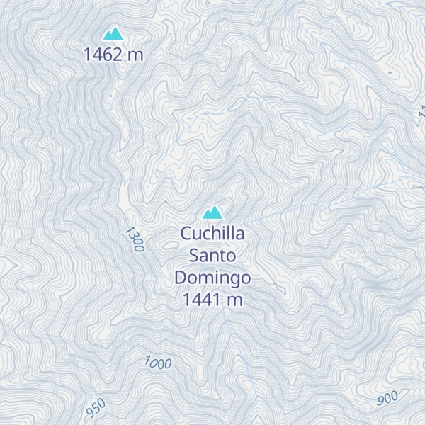 Map of Cuchilla Santo Domingo