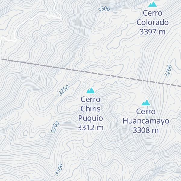 Map of Cerro Chiris Puquio