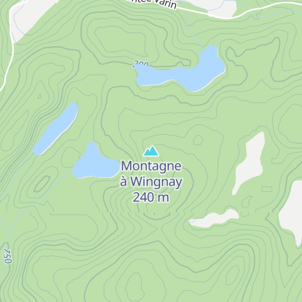 Map of Montagne à Wingnay