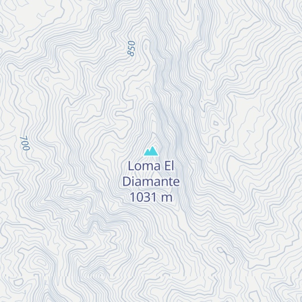 Map of Loma El Diamante