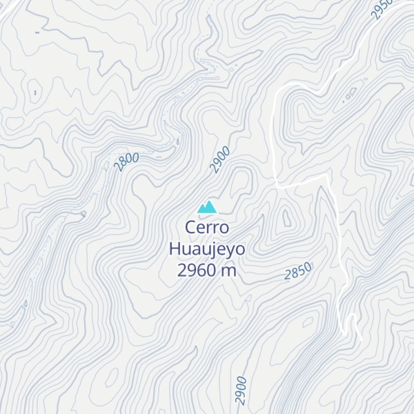Map of Cerro Huaujeyo