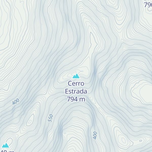 Map of Cerro Estrada