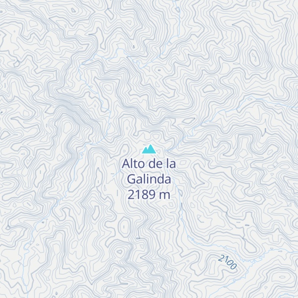 Map of Alto de la Galinda