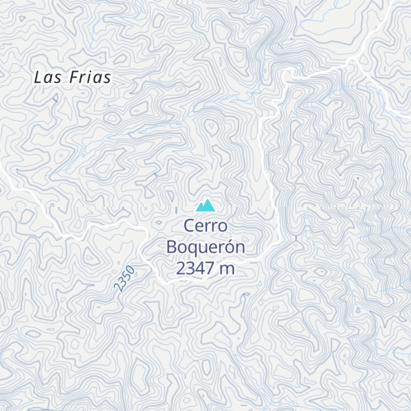 Map of Cerro Boquerón