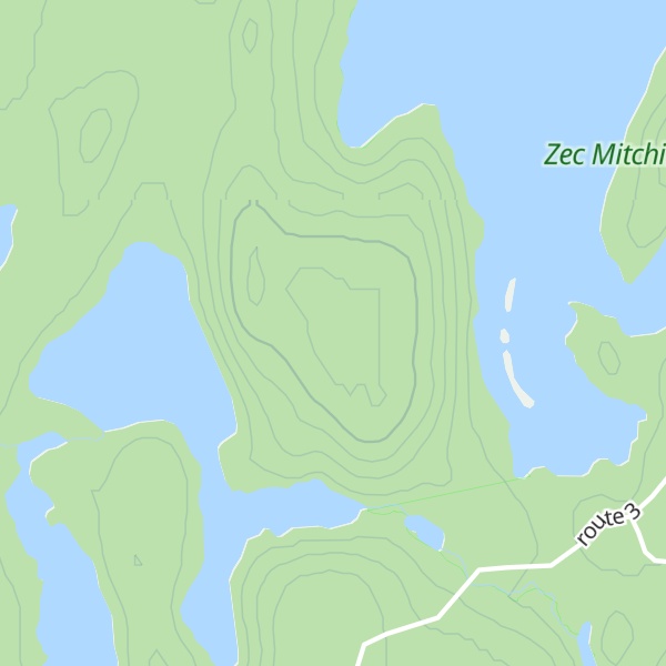 Map of Montagne du Chaise