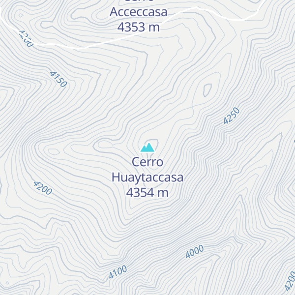 Map of Cerro Huaytaccasa
