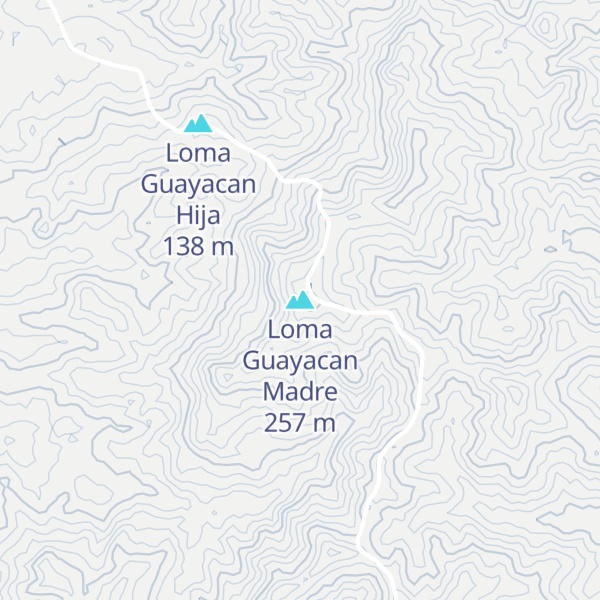 Map of Loma Guayacan Madre