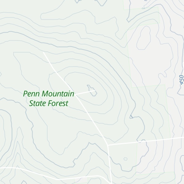 Map of Penn Mountain
