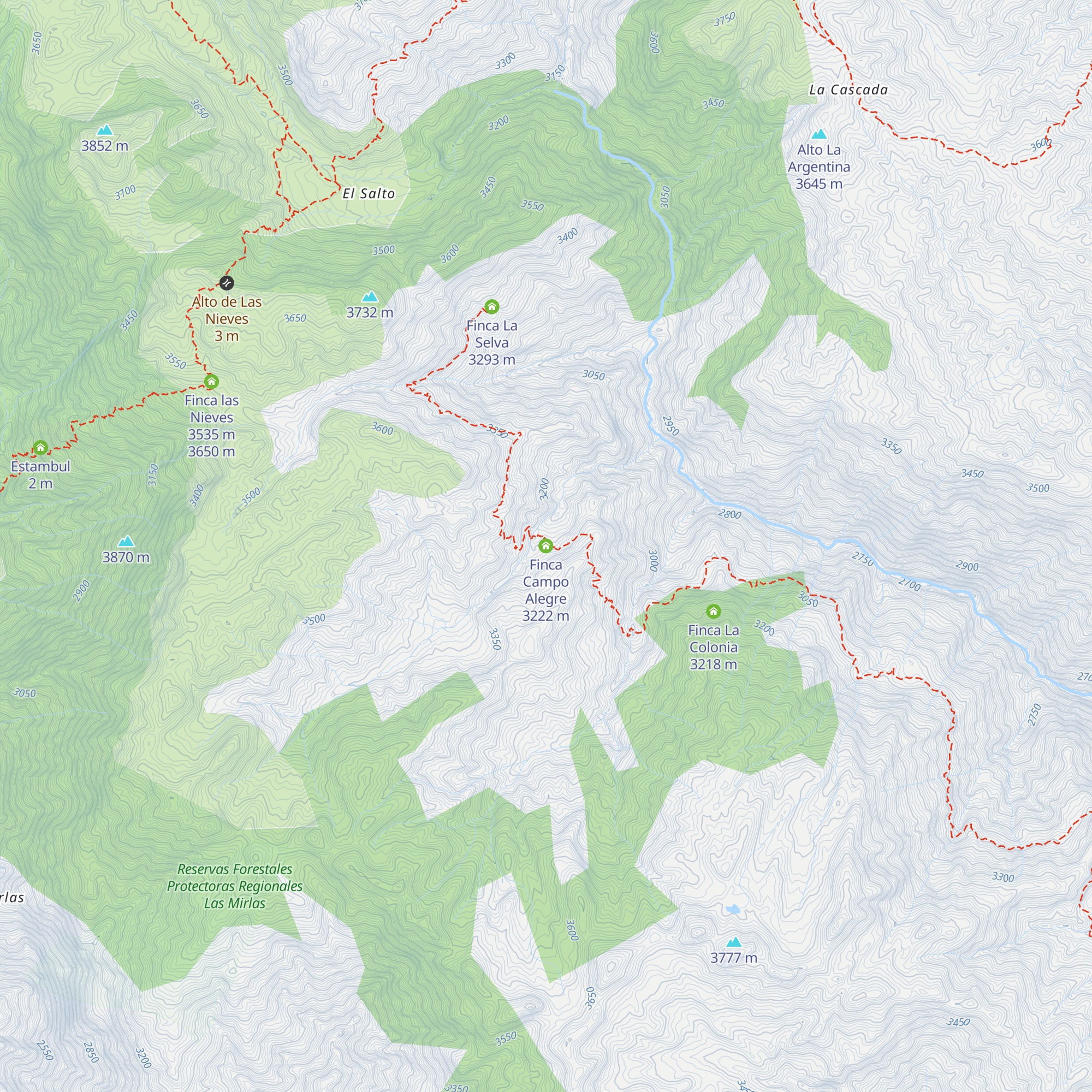 Finca Campo Alegre map