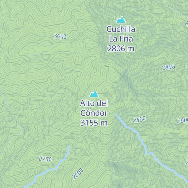 Map of Alto del Cóndor