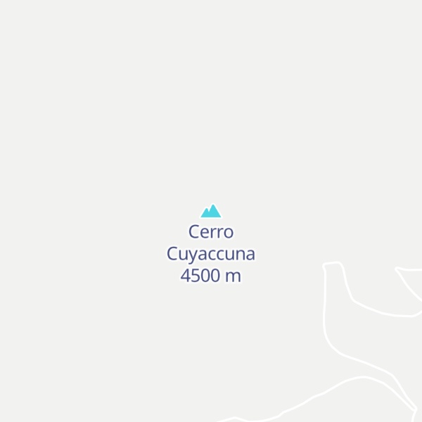 Map of Cerro Cuyaccuna