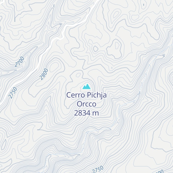 Map of Cerro Pichja Orcco
