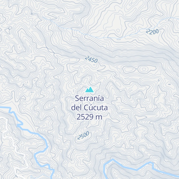 Map of Serranía del Cúcuta