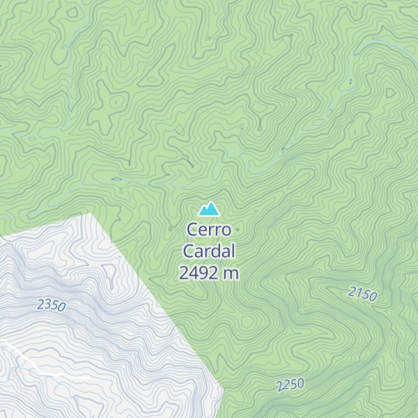 Map of Cerro Cardal