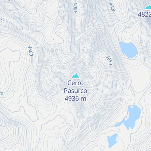 Map of Cerro Pasurco