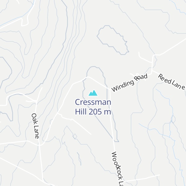 Map of Cressman Hill