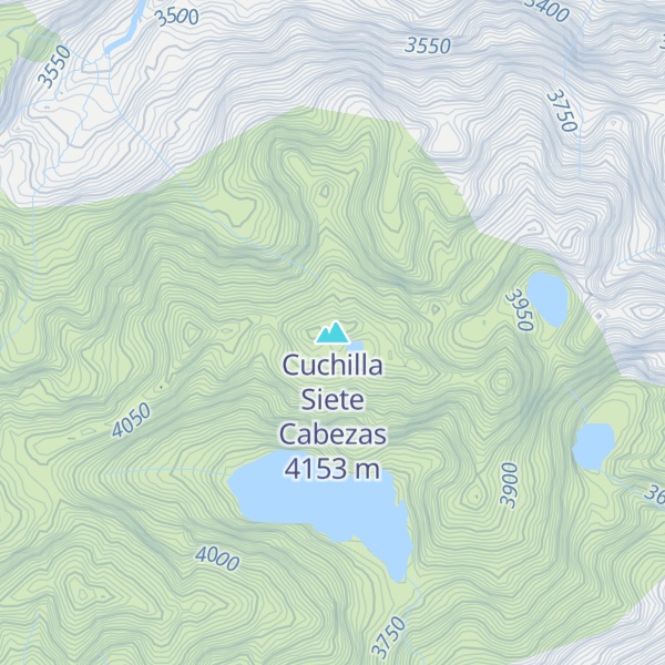Map of Cuchilla Siete Cabezas
