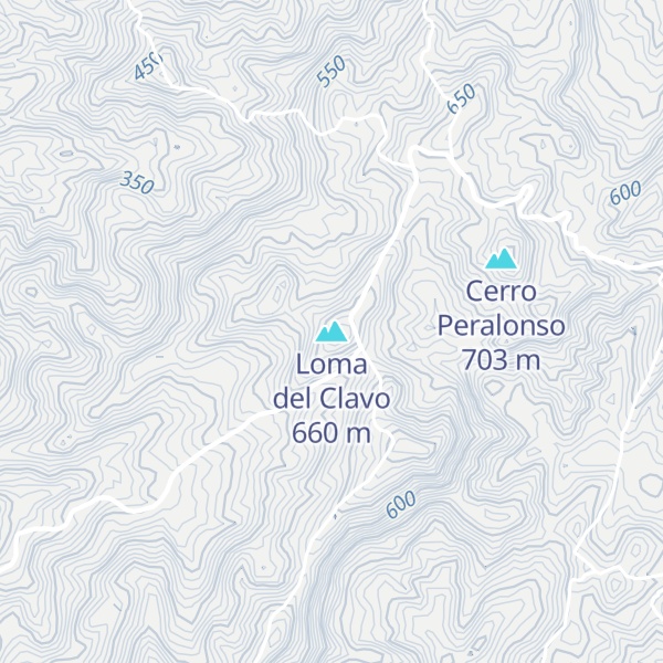 Map of Loma del Clavo
