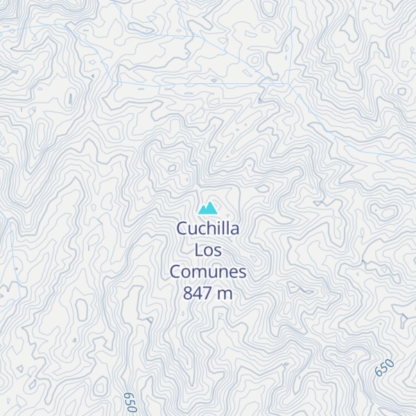 Map of Cuchilla Los Comunes