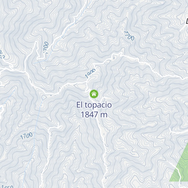 Map of El topacio