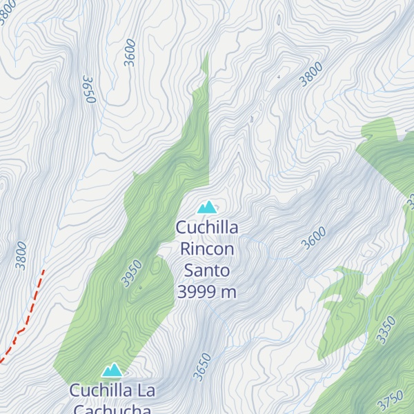 Map of Cuchilla Rincon Santo