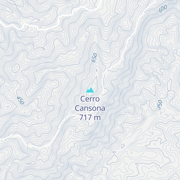 Map of Cerro Cansona