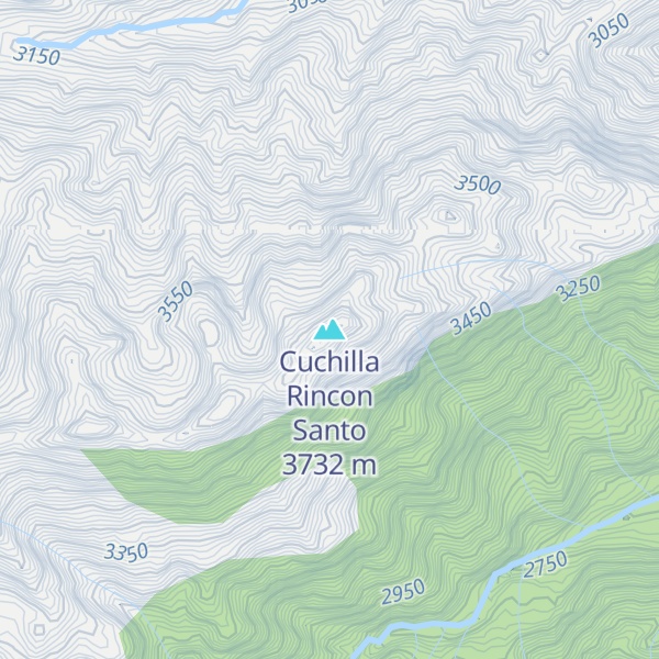 Map of Cuchilla Rincon Santo